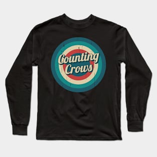 Circle Retro Counting Crows Long Sleeve T-Shirt